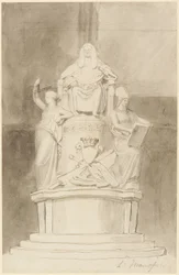 Diseño para el Monumento de Lord Mansfield, Abadía de Westminster